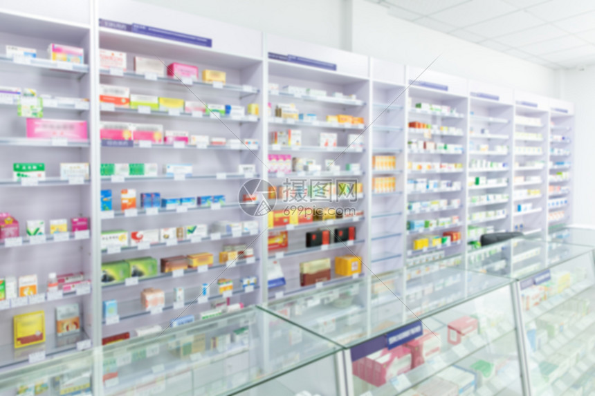 藥店貨架藥品展示