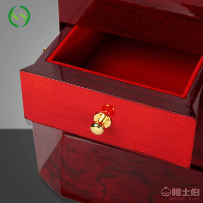 鋼琴亮光漆首飾收納盒 實木工藝與藝術美學的完美結合